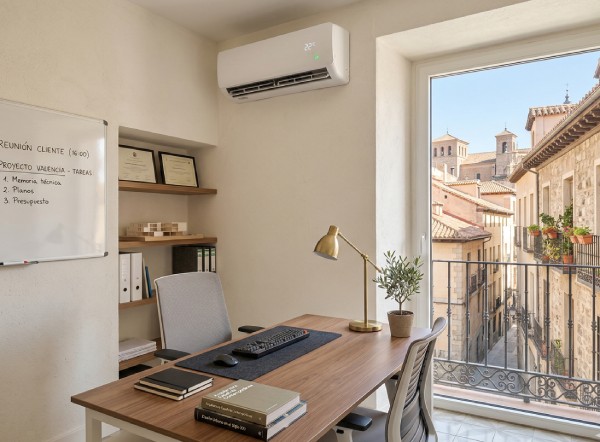 instalacion de aire acondicionado split en oficina - CamíPolar