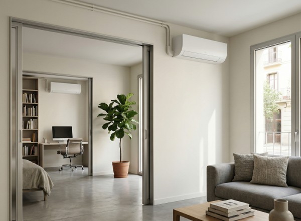 instalacion aire acondicionado multi split en vivienda - CamíPolar